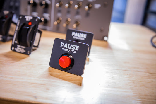 Flight Simulator Pause Button & Face Plate | Plug and Play | USB